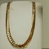 14k Gold Miami Men's Cuban Curb Link Chain Necklace 24 243T