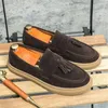 Casual Shoes Handmade Outdoor Men Loafers Leather Fashion Mens Boat Arrival Male Dress Footwear Slip On Soft Moccasins