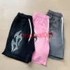 Shorts Hellstar Shorts Designer Shorts Summer Summer Moda Shorts Hell Star Menções Casuais Casuais Rua High Street Loose Retro Lavagem de esportes casuais Quinto shorts io