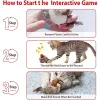 Oyuncaklar Gigwi Pet Cat Oyuncaklar Melody Chaser Hayvanların Gerçek Seslerini Simüle Edin Yerli Tüy Simülasyon Tasarımı Kedi için Etkileşimli Oyuncaklar
