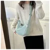 2023 Corduroy Dumpling Bag Versatile Shoulder Bags Large Capacity Crossbody Bag for Girl Teen Student Fi Trendy Bag B3GK#