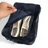 Sacs Portables Chaussures imperméables Organisateur Sac de rangement Pouche de poche Cubes d'emballage Handle Sac à glissière en nylon pour accessoires de voyage