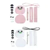 DIY Leather Bag Making Set for Beginner Hand Knitting Craft Womens Bag Panda Shaped Woven Bag Shoulder Bag Sewing Material 240418