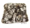 Oreiller CX-D-52 Retail Good Real Silver Fur Sofa Cover pour le salon décoratif