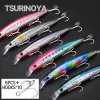 Accesorios tsurinoya 135s Casting largo Hunding Minnow 135 mm 26.4g Kit 6 PCS Envío gratis Bayoneta Fisionar Agua de mar Hooks Pike de lubina