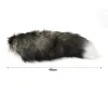 Clips surdimensionnés Real Fox Tail Ornaments Car Key Chain Chain Pendant Buckle Creative Gift Women's Women's Fur Sac Pendant