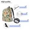 Tassen William Morris Laptop Backpack Men Women Fashion Book Bag voor schoolschoolstudenten bloemen textielpatroon Zakken