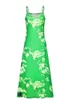 Plus Size Spring Summer Dress Women Floral Print V-Neck Long Dresses Casual Bohemian Sleeveless Women Beach Party Dress Elegant 240409