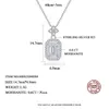 Czcity Iced Out Moissanite Pendant 925 Silver Chain Designer Girl Vvs pendence Sterling femme Sexy Collier