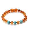 Strands 2022 New Baltic Amber Braceted Certivederuticity NaturalRaw Amber Braceter Jewelry Giftinessは、赤ちゃんの大人のために削減されます