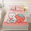 Bedding Sets Mattress Pad Protector Skin-Friendly Durable Fitted Sheet Bed Cover Latex Mat CoverCool Feeling