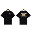 Summer Rhude Camiseta Rhude Street Trendy Slogan Carta de manga corta suelta Camiseta casual Oqcs