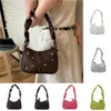 pu Leather Color Rhineste Underarm Bag Large Capacity Solid Color Girls Handbag Korean Style Summer Shoulder Bag Shop Z6Vg#