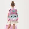 バッグは女の子のためのバックパックを満たしている女の子のための女子学校バッグスパンコールの学校の本バッグ小学生のための旅行バッグとランチボックスと一緒