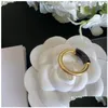 Cluster Rings Classic Couple Ring Charm Fashion Women Style Luxury Designer Quality Elegant Premium Jewelry Accessories Size7 Never Fa Ottay