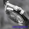 AP Wrist Watch Chronograph Royal Oak 15452BC Platinum Original Diamond Full Sky Star Watch Automatisk mekanisk storlek ungefär 37 mm 18K Platinum Watch