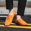 Chaussures décontractées Mentes de chandelles respirantes du créateur de bureau Slip sur la conduite de grande taille 38-49 Fashion Soft Travel
