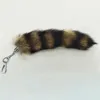 Keychains Faux Raccoon Tail Keychain Fur Bag Hanging Decor Soft Fluffy Key Ring Backpack Decoration Lobster