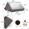 Les lumières murales solaires améliorent votre espace extérieur avec 4 LED de pack - 60W 7800lm 5000k Daylight Dayproofr Dusk-to-Dawn P ocell ETL répertorié Dhack