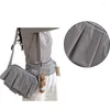 BASS alla moda e pratico per la borsa da donna con una trama pieghettata che cattura la spalla di nylon