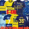 4XL Benedetto Cavani 23/24/25 Boca Juniors Cup 축구 유니폼 빌라 Salvio Camisa De Futebol 축구 셔츠 Tevez Carlitos Medina Vazquez 남자 아이 키트 양말