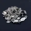 Chains Pure Solid Platinum 950 Collier Collier Lucky Clover Chain Link Link Lobster Clasp Stamp PT950