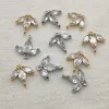 Collane Nuovo arrivo!14x13mm 50pcs Connettori a foglie di zirconia cubica per gli accessori per la collana fatti a mano Parti di gioielli fai -da -te Risultati