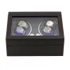 Sats 4+6 Luxury Automatisk Watch Winder Box med LED Light Electric Watch Winders Mechanical Rotating Watches Storage Box Display Case