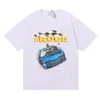 여름 Rhude Tshirt 미국 패션 브랜드 Rhude Formula F1 경주 기념 짧은 슬리브 짧은 슬리브 티셔츠 남성 커플 반 소매면.