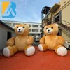 Personlig partiförsörjning stor uppblåsbar plysch maskotbjörn för evenemangsplanering