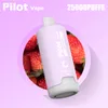 Vapes de piloto Puff 20000 25000 28 ml Vapor de fábrica China Cadrones desechables CARRES PREFIERTES Jugo 650mAh Batería Mesh Barra Razz Bar 10 Sabores de frutas 2% 3% 5% GRAPIA DE BANANA