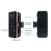 Control Smart Sliding Glass Door Lock TTlock APP Remote Biometric Fingerprint Password Code Card Electronic Lock for Single Double doors