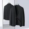 Men's Suits High Quality Fashion Handsome Plus-size Casual Coat Summer Loose Fat Oversized Business Suit Thin Stretch Single West