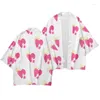 Ethnic Clothing Fashion Cool Mask Kimono Shirt 3d Print Cloak Hip Hop Style Men Women Seven Point Sleeve Tops Casual Cardigan Jacket