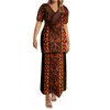 Lässige Kleider unterstützen Ihr Design Ihr Design Frauenkleid Polynesian National Pletasi Plus Size 7xl