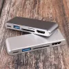 Hubs USB C Type C Hub för MacBook Pro Air 12 13 15 16 tum 2020 USBC HDMicompatible Hub Splitter 3.0 Adapter TF/SD/PD -kortläsare