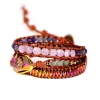 Strands 2020 Braccialetti avvolgenti di personalità di alta qualità braccialetti placcati bracciale in pelle di strass bracciale fantasia femmina boho bracciale coppie regalo di gioielli