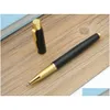 Ballpoint Pens Оптовая 2PC Business Im Series Matte Black с золотой отделкой роликовой ручки.