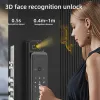 Kontrola Raykube TD1 TT ZAMOKA WIFI 3D Rozpoznanie twarzy inteligentna blokada drzwi odcisków palców z Wi -Fi Camera IP zdalna aplikacja telefoniczna Twoway audio