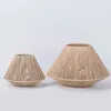 Decorative Flowers 1PC Imitation Rattan Woven Lampshade Pendant Simple Hollow Lamp Decoration For Living Room Els Restaurant Decor