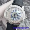 AP pols horloge chronograaf millennium serie heren horloge 18k platinamateriaal met t-square diamant achter automatisch mechanisch horloge voor mannen