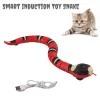 Toys Novelty Snake Toy Cat Funny Cat Interactive Toys Cat Stick Snake TEAPE PET DOGS Play Méfaiteur Gift Doad Kitten Interactive Teaser