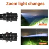 Scopes aktualisiert P50 Tactical LED Taschenlampe 2000 Lumen wiederaufladbar zoomable Taschenlampe mit Taschenlampenmontage -Clipjagd Waffe Light