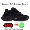 Classic Tracks Runner 7 7.5 Designer Dress Shoes Women Men Men Black Wit Graffiti -platform Tripler Luxe tennisroze schuimlopers Trainers Big Size 46 DHGate Sneakers