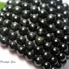 Beads Meihan Natural A+++ Cat's Eye Black Diopside Smooth Round Charm Gemstone For Jewelry Making Design