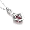 Necklaces Vintage Women Garnet Pendant Real 925 Sterling Silver Necklace Pendant Lady Wedding Party Love Fine Jewelry Handmade Design Gift