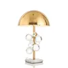 Lampes de table lampe en marbre à balle en cristal moderne avec lumière LED colorisée - Assumé de bureau d'art créatif pour la décoration intérieure Lire une chambre Uniq Dhjlc