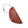 Plånböcker äkta läder nyckelhållare liten hem förvaring väska minimalistisk nyckelring påse läder personlig nyckelarrangör