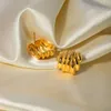 Boucles d'oreilles en or en acier inoxydable concepteur 18 carats pour femmes Boucles d'oreilles vintage Cadeaux de mariage Cadeaux d'usine Personnalisation du logo en gros du logo