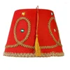 Berets Fancy Fez hoed Turkse opvallende Marokkaans themakostuumaccessoire drop